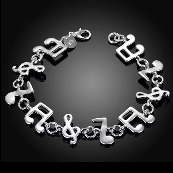 Jewelry - Sterling Silver Music Notes Bracelet